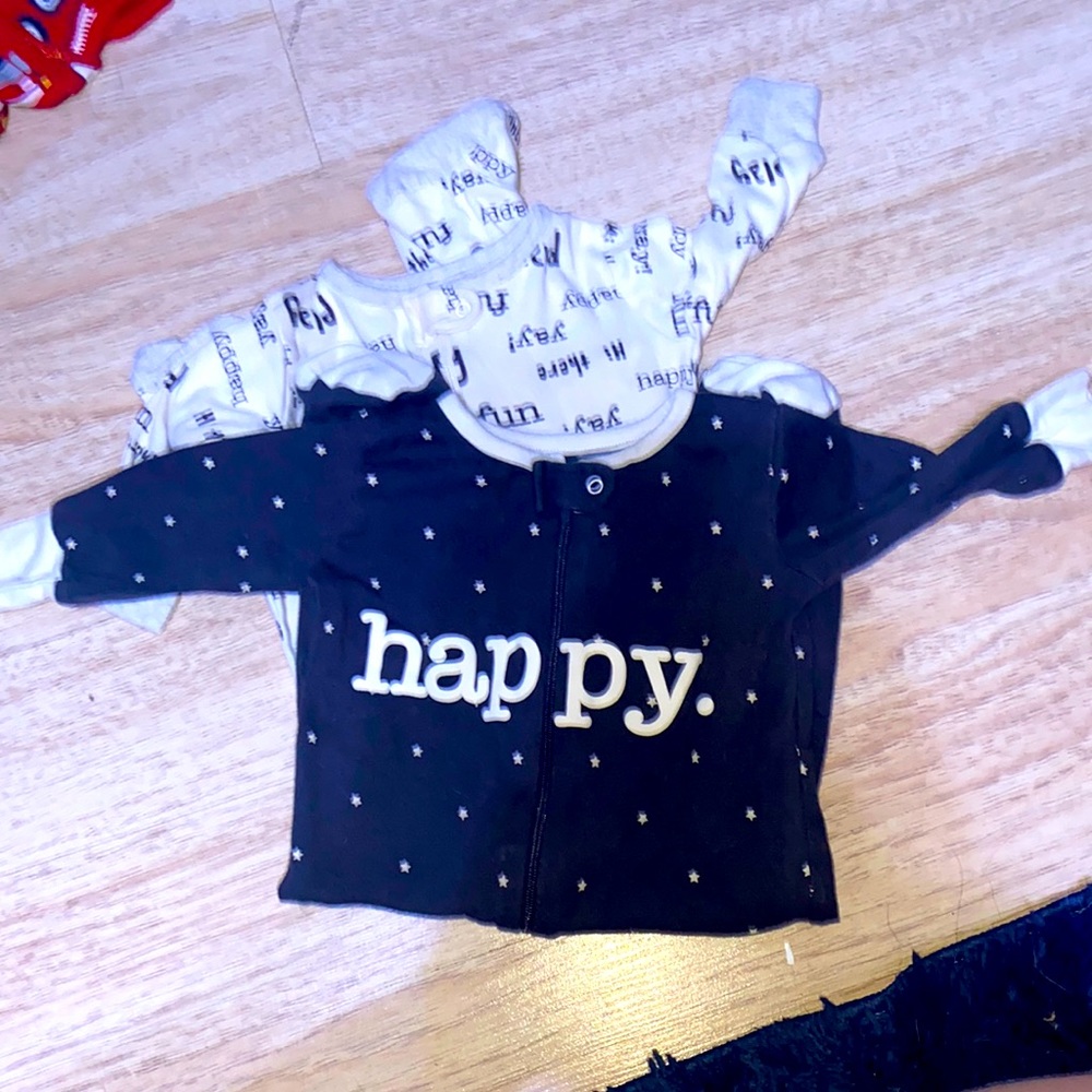 2 pack zip up footie pajamas